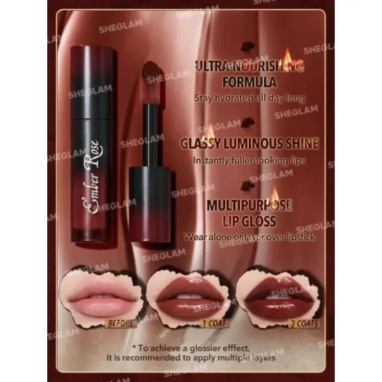 Sheglam Ember Rose Love Nourishing Lip Gloss Pack